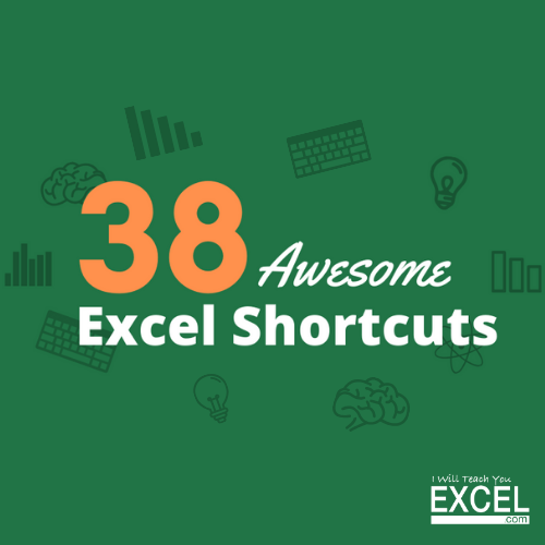 38 Excel Shortcuts - Thumbnail
