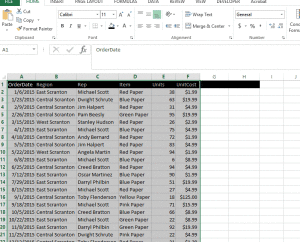 Excel Table